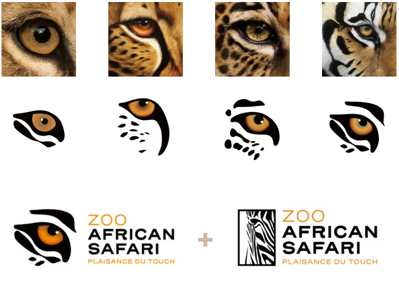 identité visuelle zoo african safari